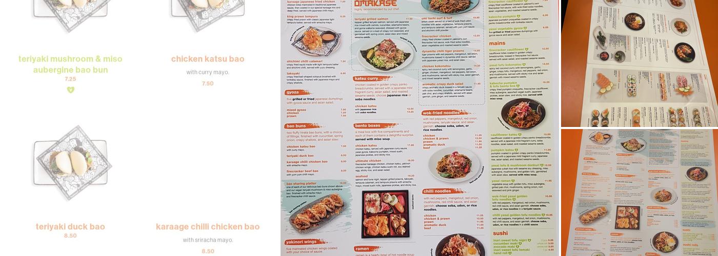 Yakinori - Solihull Menu