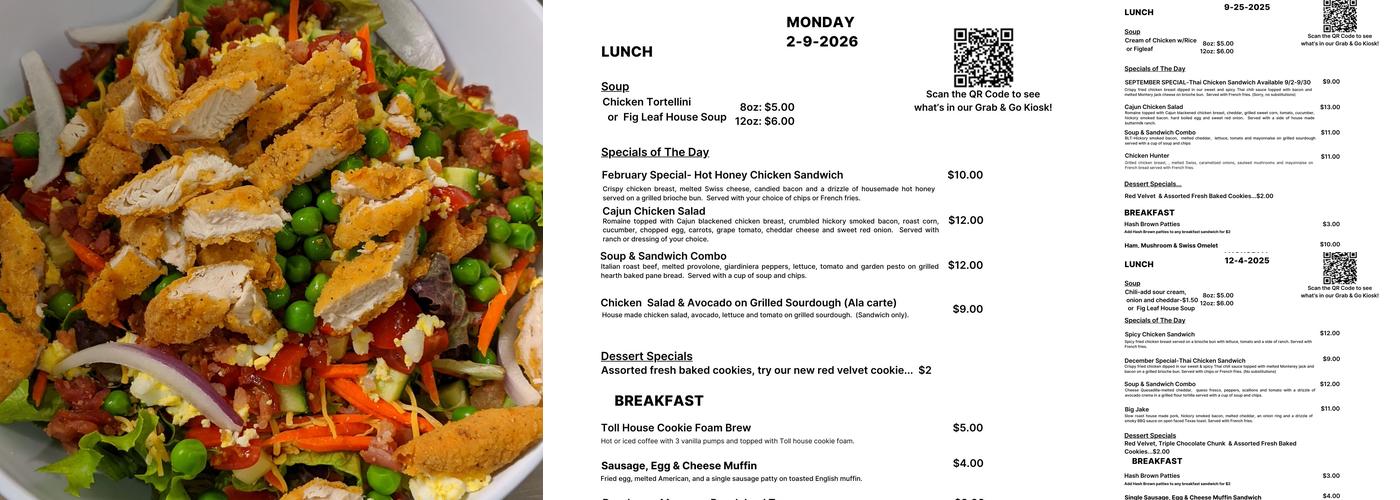 The Leaf Cafe Menu