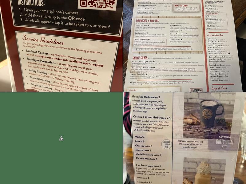Egg Harbor Cafe Menu