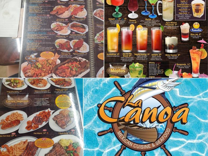 La Canoa Menu