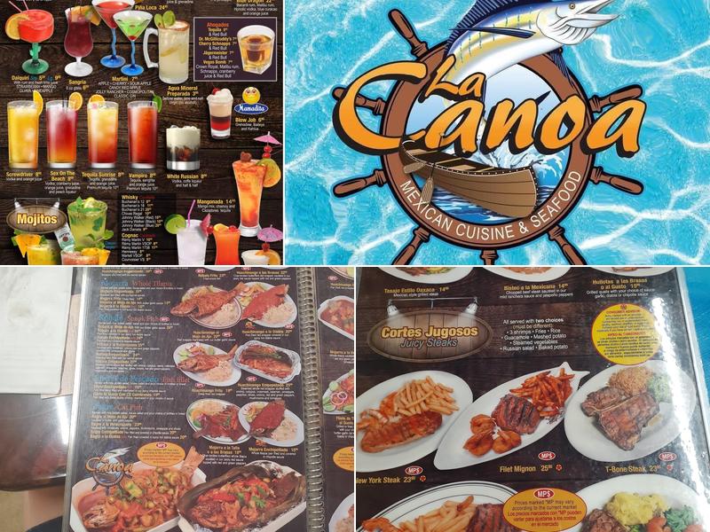 La Canoa Menu