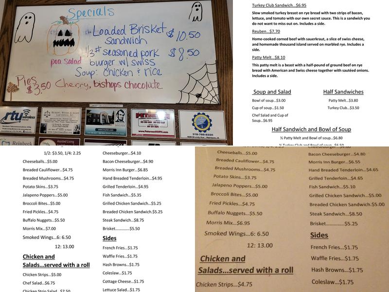 Morris Inn Steakhouse Menu