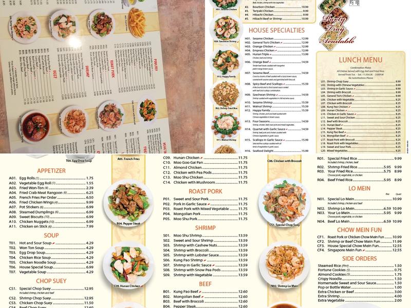 Best Panda Chinese Restaurant Menu