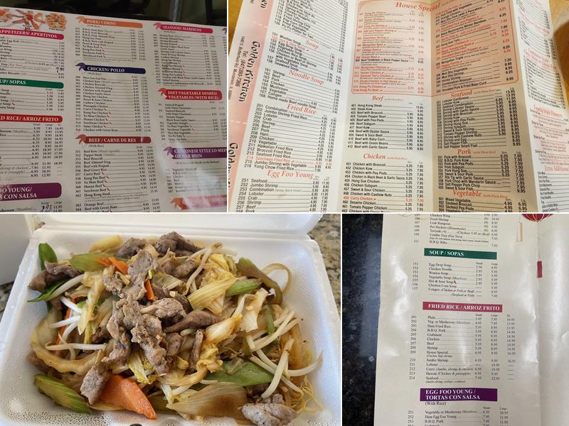 Golden Kitchen Chinese Restaurant Menu