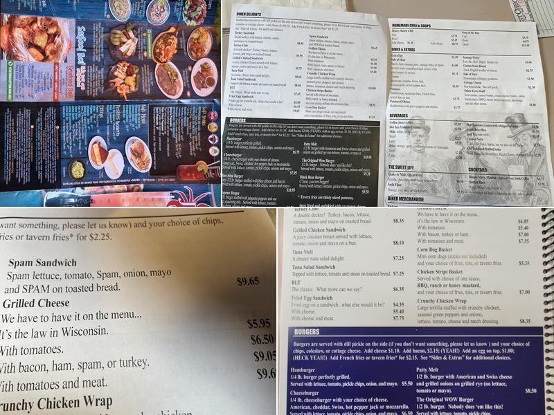 Franks Diner Menu