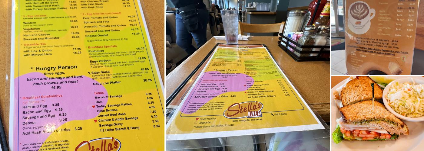 Stella's Diner Menu