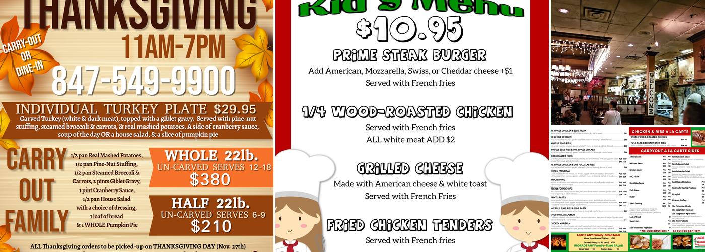 Jimmy's Charhouse Menu