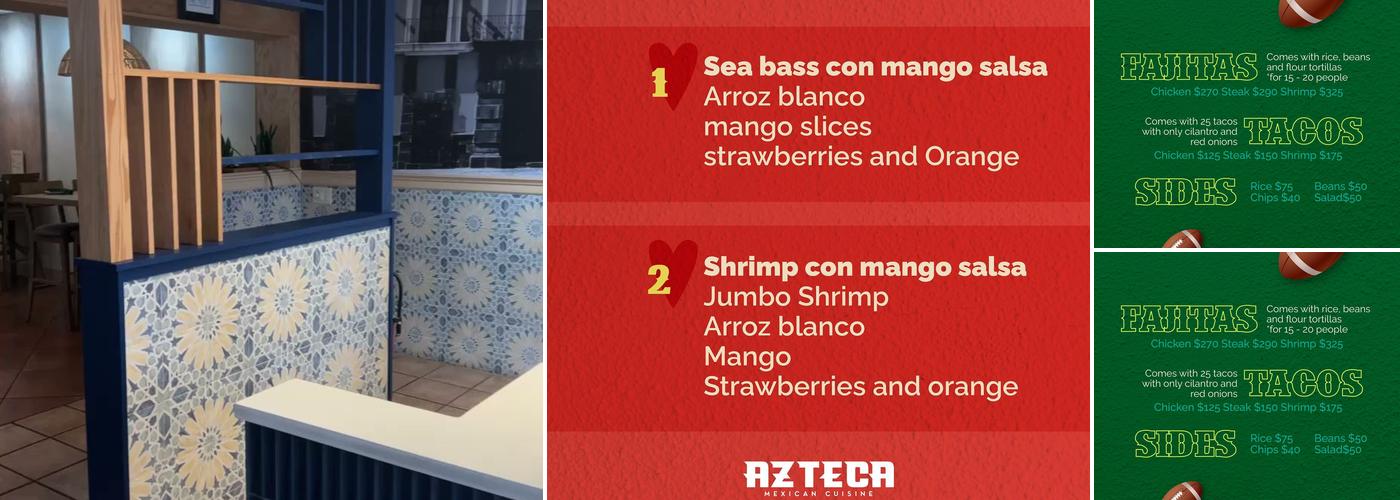 Azteca Menu
