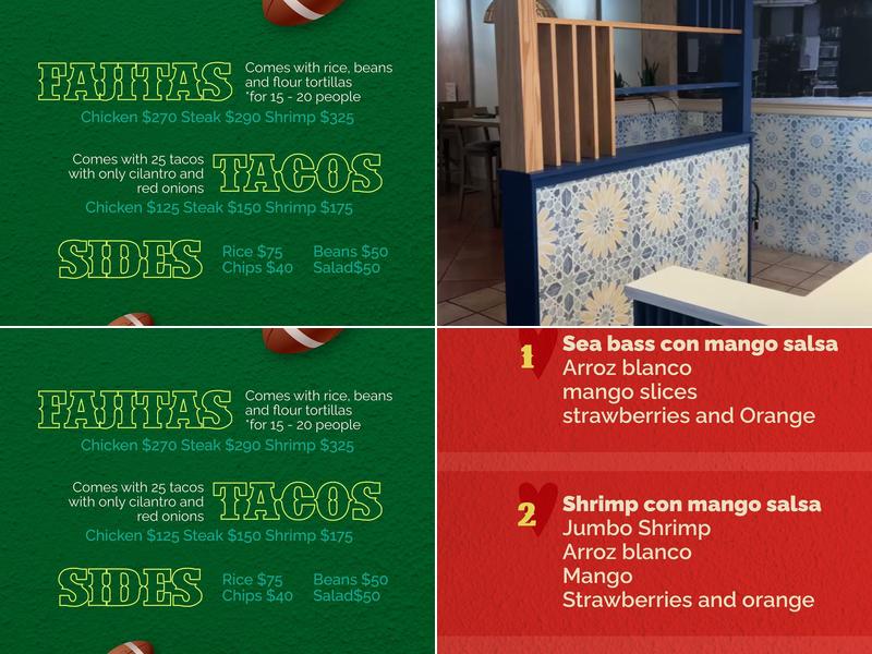 Azteca Menu