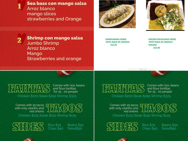 Azteca Menu
