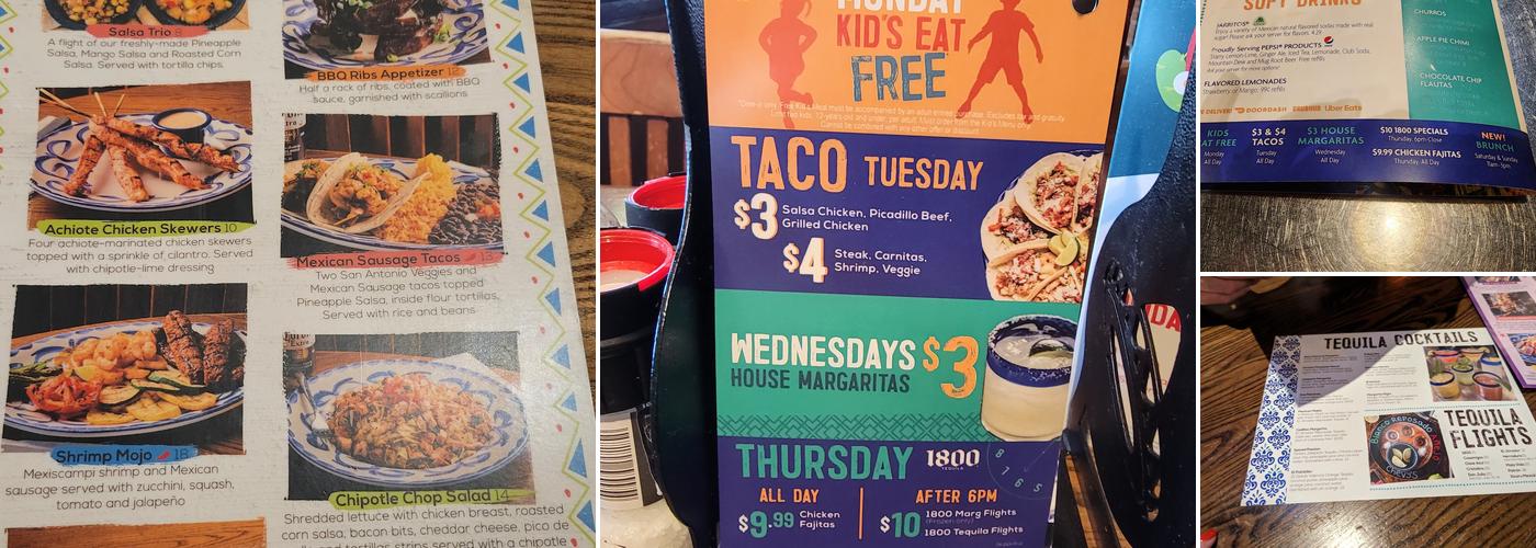 Chevys Fresh Mex Menu