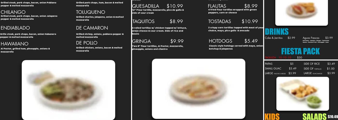 Taqueria Los Güeros Menu