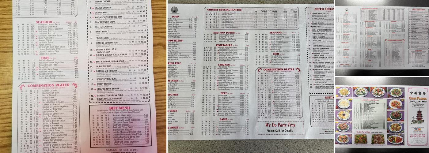 China Pagoda Halal Restaurant Menu