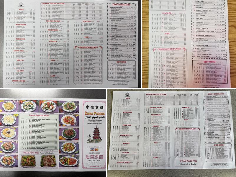 China Pagoda Halal Restaurant Menu