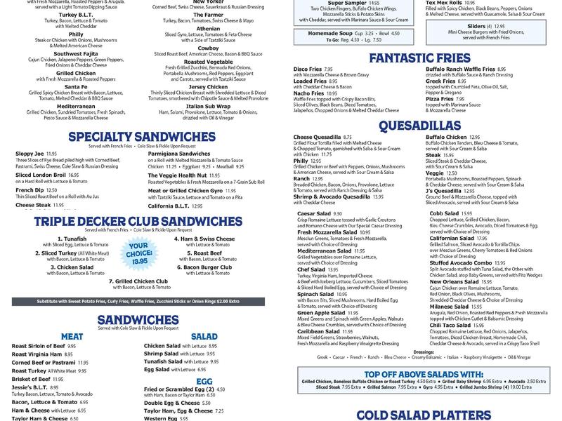 Elmwood Park Diner Menu