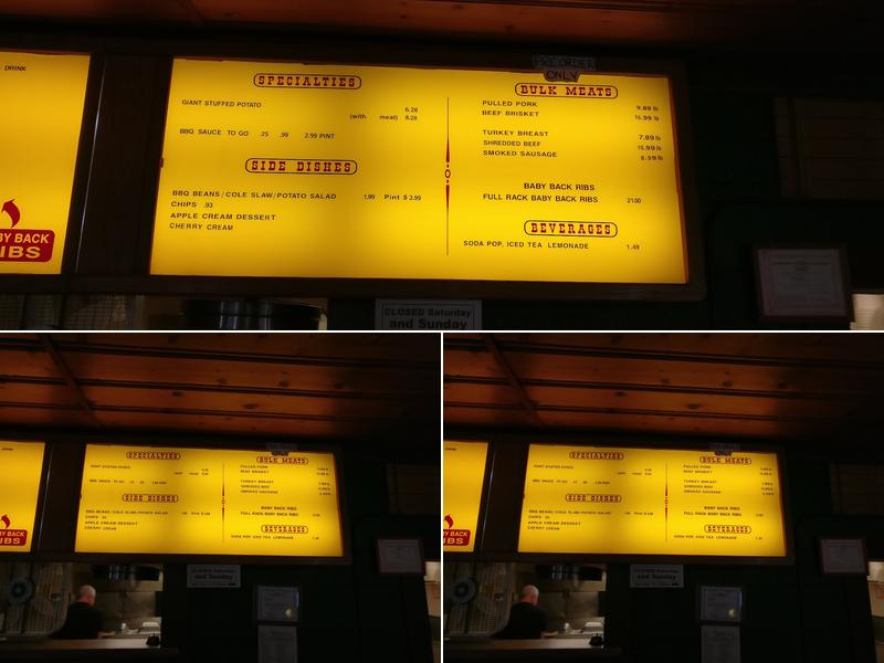 Dillons BBQ Menu