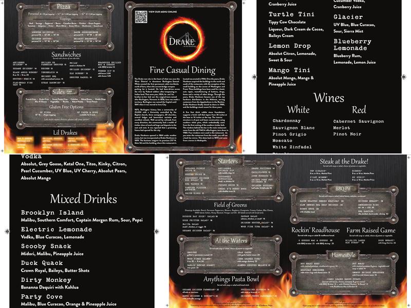 The Drake Menu