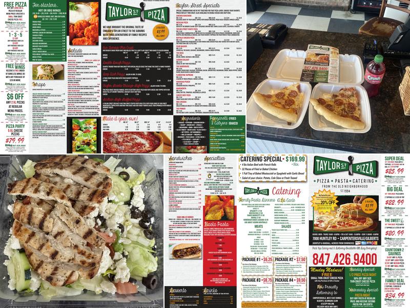 Taylor Street Pizza Menu