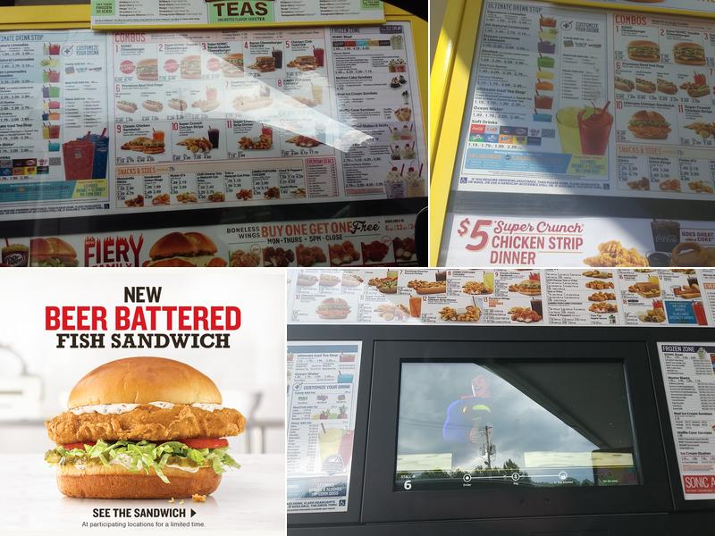 Sonic Drive-In Menu