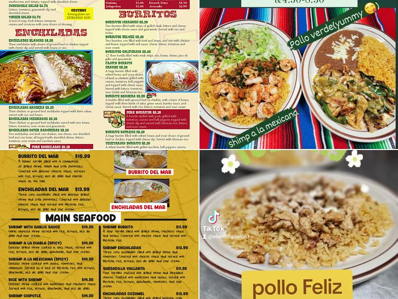 El Sol De Mexico Menu