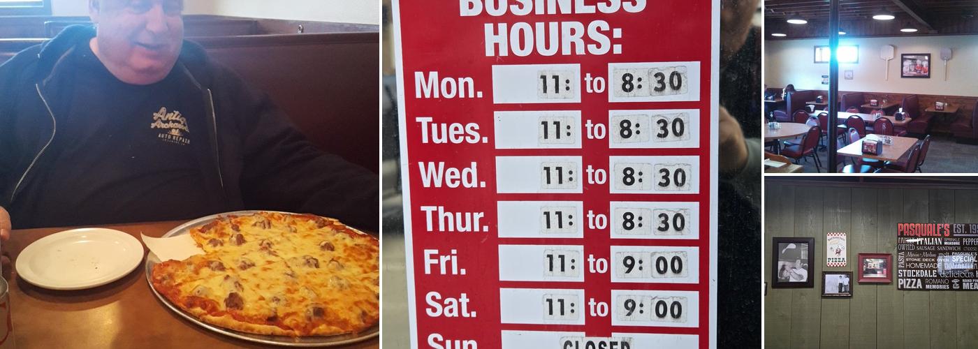 Pasquale's Pizza Menu