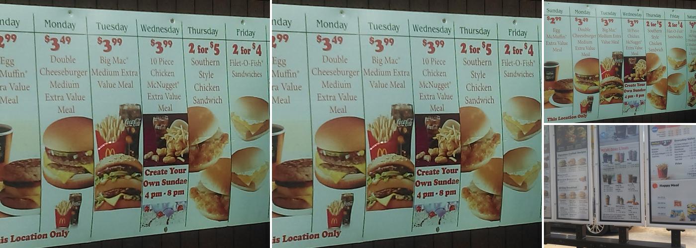 McDonald's Menu