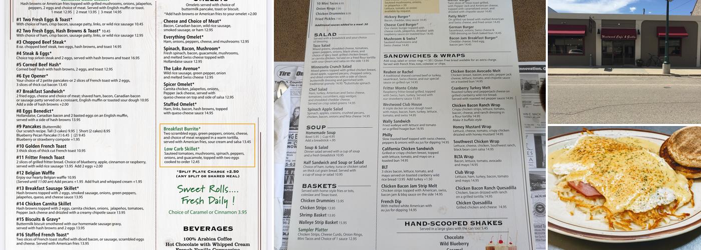 Westwood Café Menu