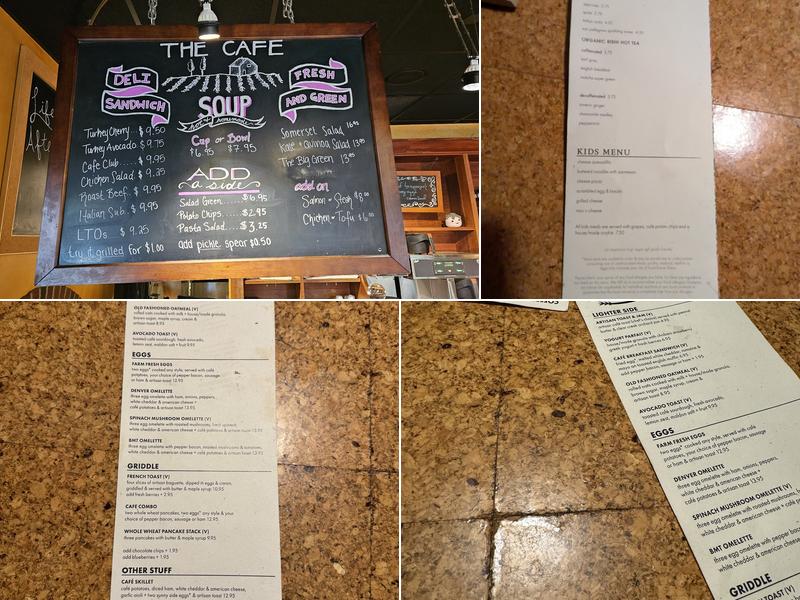 The Cafe Menu