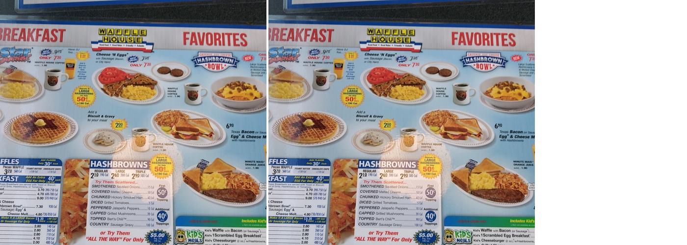 Waffle House Menu