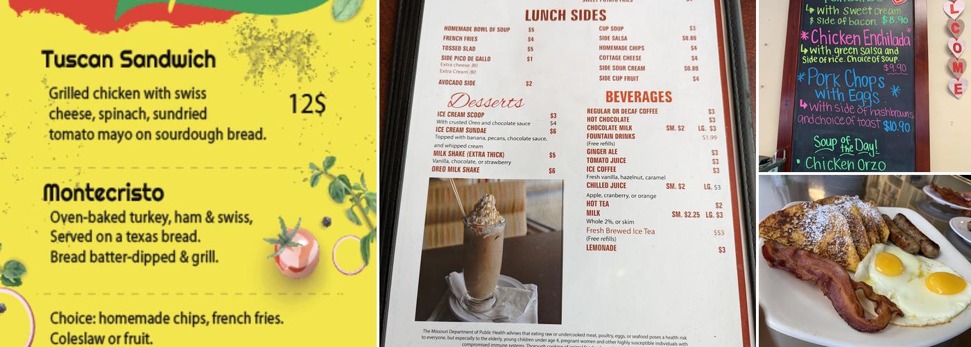 Bread & Butter Cafe Menu