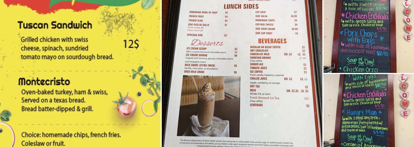 Bread & Butter Cafe Menu