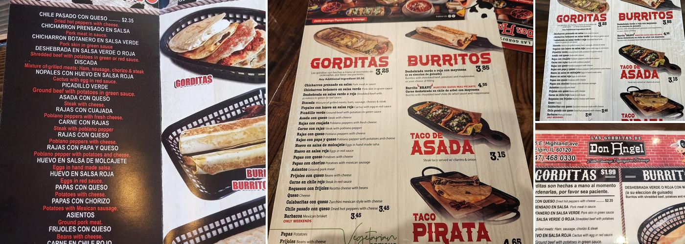Las Gorditas De Don Angel #4 Menu