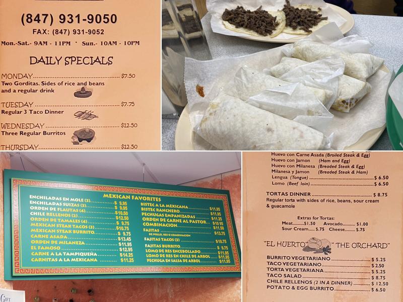 El Faro Restaurant Menu