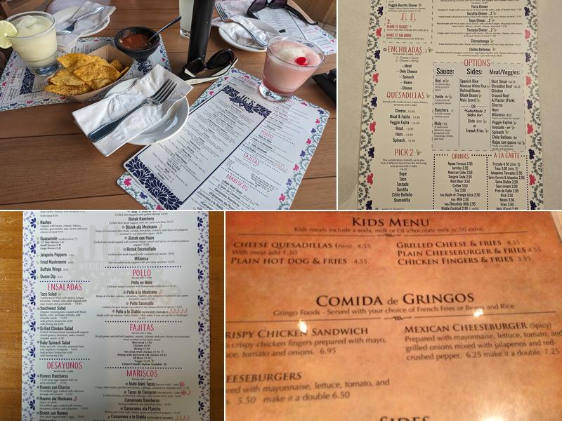 JC's Mexican Restaurant Menu