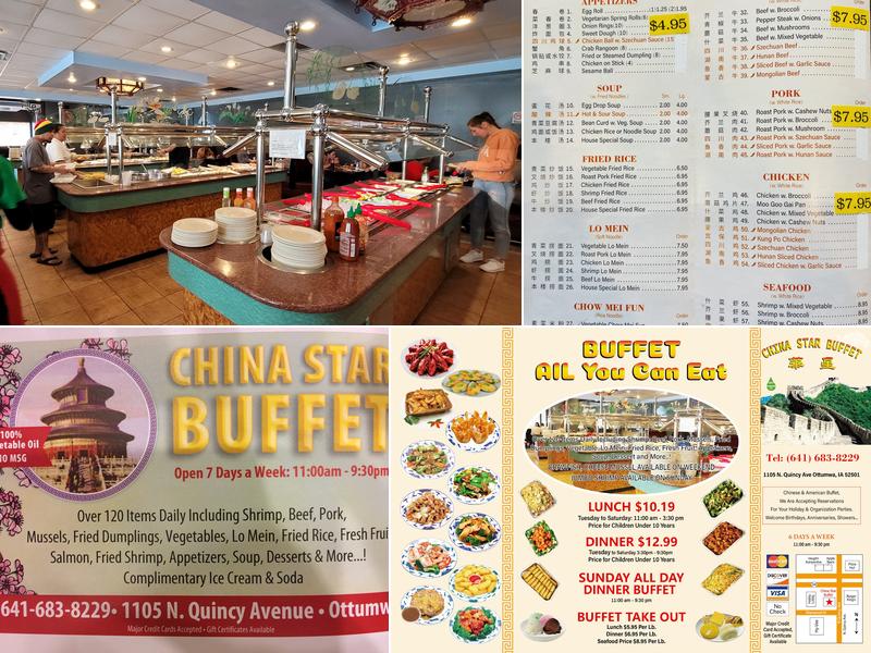 China Star Menu