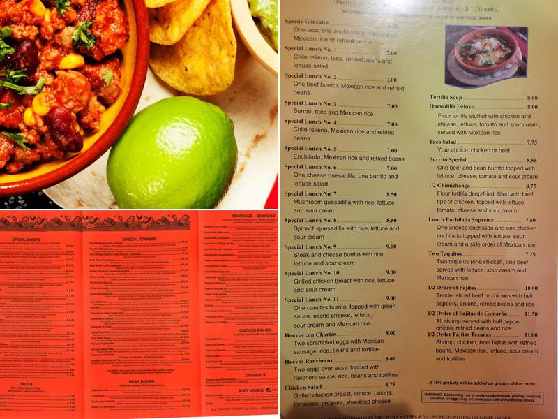 Mi Ranchito Mexican Restaurant Menu