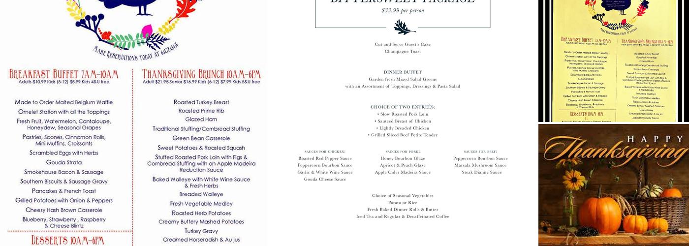 Rathbun Lakeshore Grille Menu