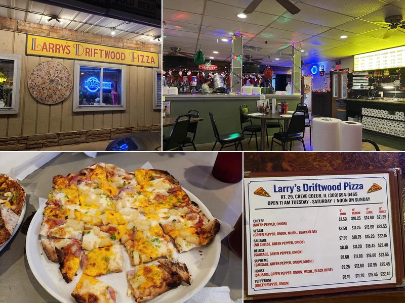 Larry's Driftwood Pizza Menu