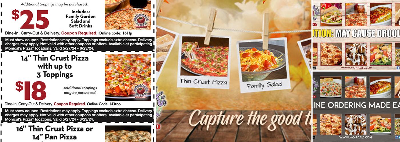 Monical's Pizza Menu