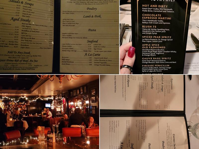 Jim's Steak House Menu