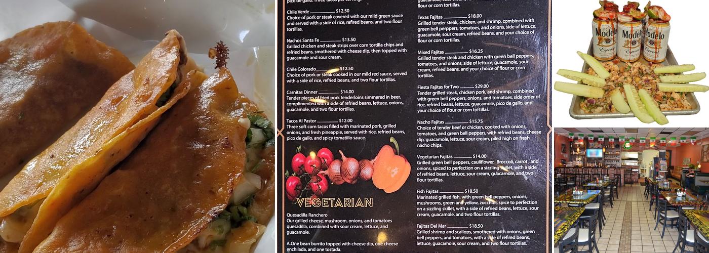 Jimador Authentic Mexican Cuisine Menu