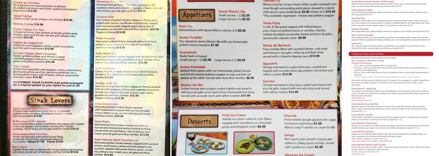 Los Cabos Cantina And Grill Menu
