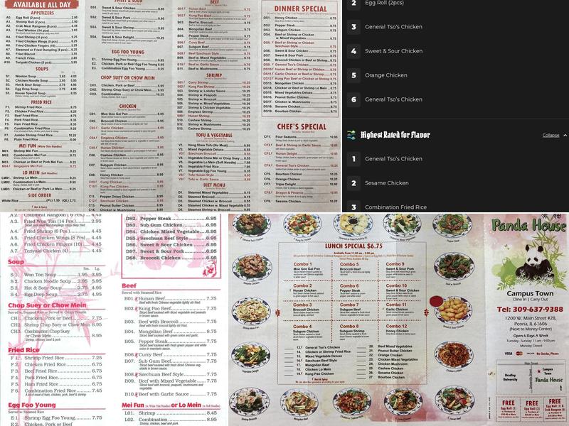 Panda House Menu