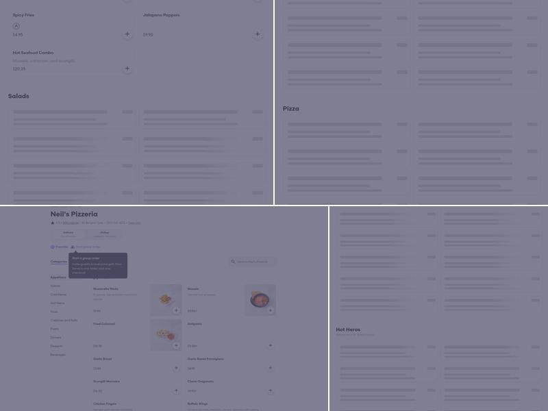 Neil's Pizzeria Menu