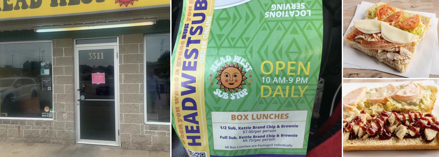 Head West Sub Stop Menu