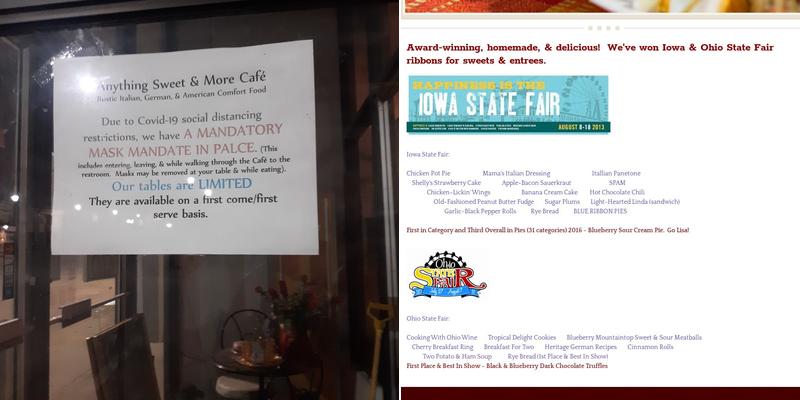 Anything Sweet & More Cafe Menu