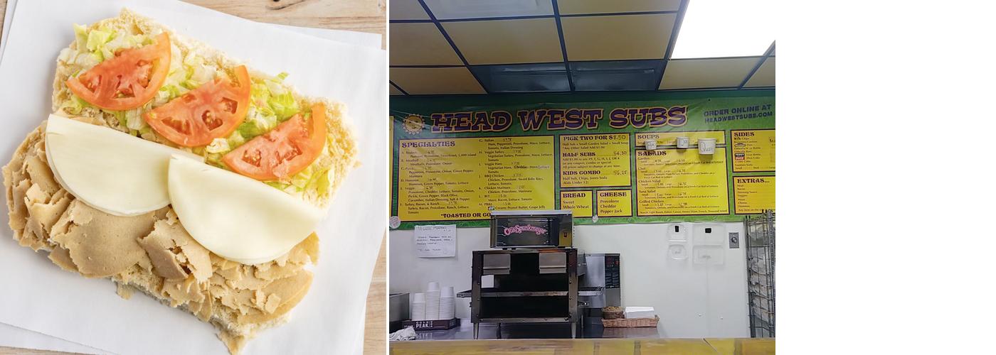 Head West Sub Stop Menu