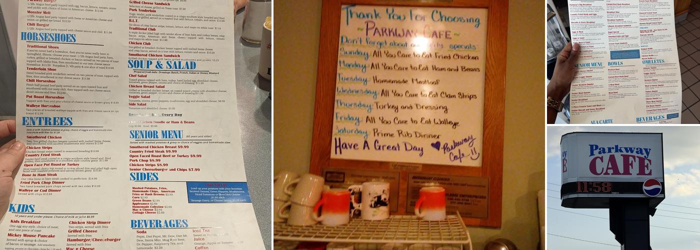 Parkway Cafe Menu