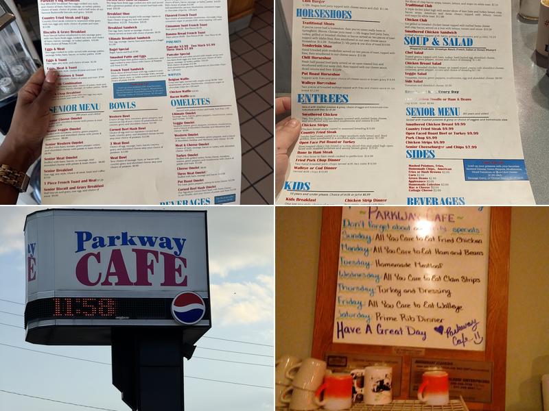 Parkway Cafe Menu