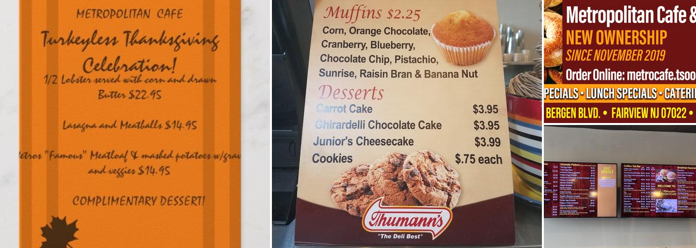 Metropolitan Cafe & Bagels Menu
